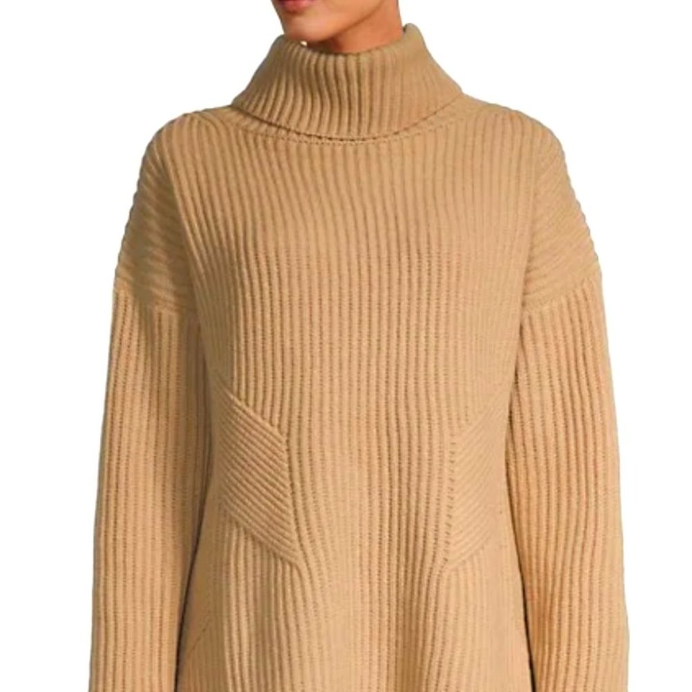 THAKOON Chunky Geelong Lambswool Turtleneck Sweate